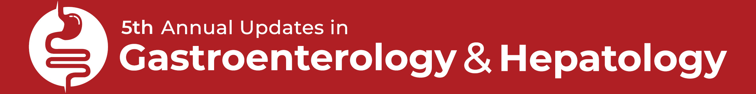 5th Annual Updates in Gastroenterology & Hepatology Banner